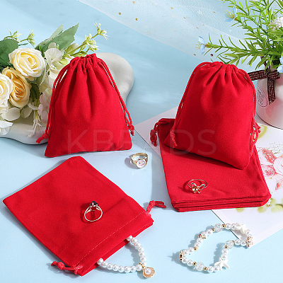 Rectangle Velvet Drawstring Pouches TP-BBC0001-06C-1