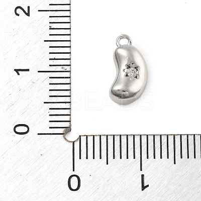 Brass Micro Pave Cubic Zirconia Pendants KK-D283-23P-1