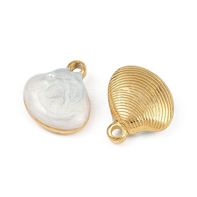 304 Stainless Steel Enamel Pendants STAS-U057-11G-A-1
