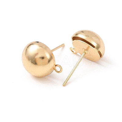 Brass Stud Earring Findings KK-G604-01G-05-1