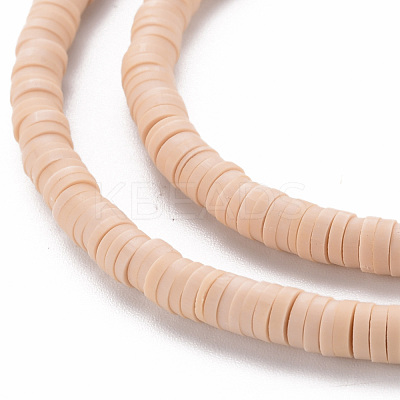 Handmade Polymer Clay Bead Strands CLAY-T002-4mm-66-1