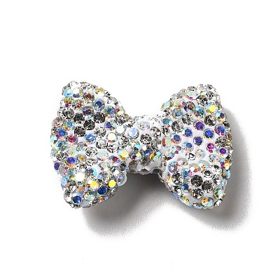 Polymer Clay Rhinestone Beads RGLA-D050-03A-1