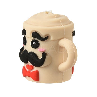 Father's Day Silicone Beads SIL-D014-03C-1