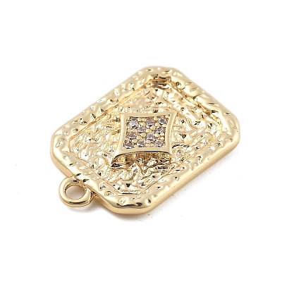 Brass Micro Pave Cubic Zirconia Pendants LS-KK-D283-30G-04-1