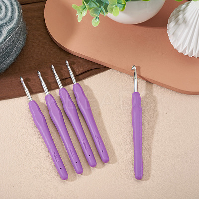 TPR Handle Aluminum Crochet Hook Needles TOOL-TA0001-13A-1