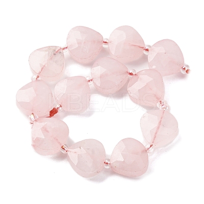 Natural Rose Quartz Beads Strands G-P570-E16-02-1