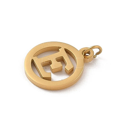304 Stainless Steel Charms
with Jump Ring LS-STAS-R001-02G-E-1