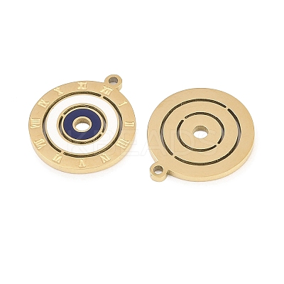 304 Stainless Steel Enamel Pendants STAS-P447-01B-G-1