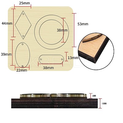 Wood Cutting Dies DIY-WH0169-56-1