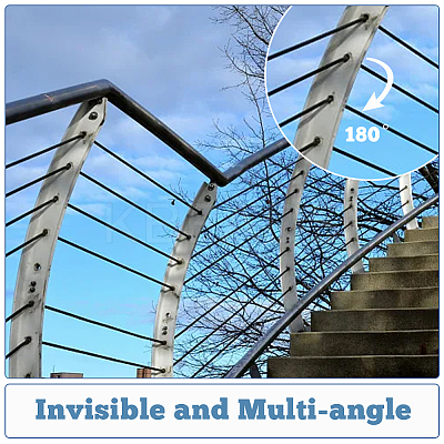 10Pcs 316 Stainless Steel Rigging AJEW-FH0003-12-1