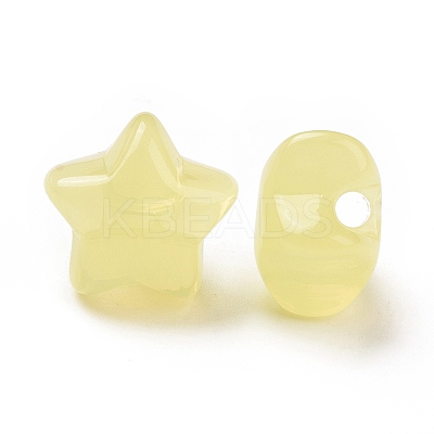 Imitation Jelly Style Acrylic Beads OACR-B002-03B-1