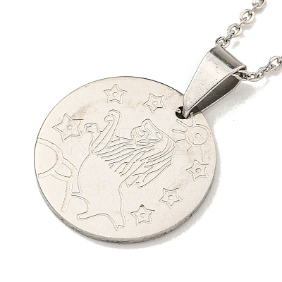 Non-Tarnish Constellation Pendant Necklaces NJEW-S422-04P-05-1