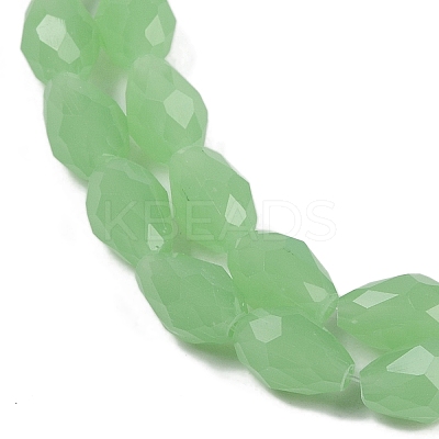 Electroplate Imitation Jade Glass Beads Strands EGLA-N013-J6mm-D04-1