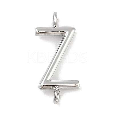 304 Stainless Steel Letter Connector Charms LS-STAS-M108-01P-26-1