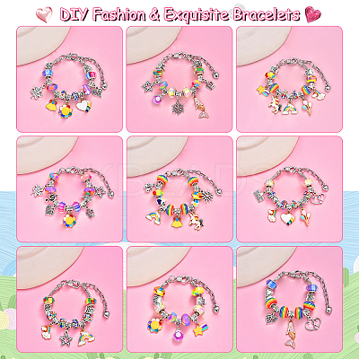 DIY European Bracelet Making Kits DIY-YWC0006-03A-1