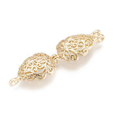 Alloy Bead Cage Pendants PALLOY-S062-51G-1