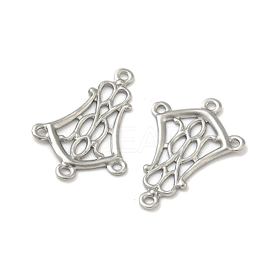 Non-Tarnish 304 Stainless Steel Hollow Flower Chandelier Component Links X-STAS-R083-25-1