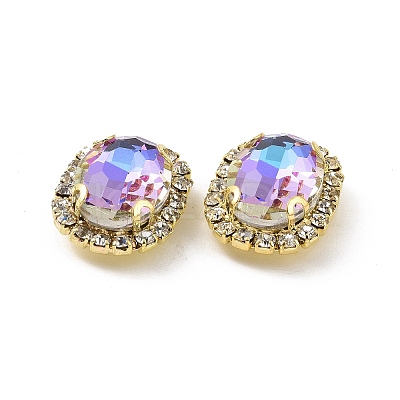 Oval Sew on Rhinestone DIY-E062-05G-B01-1