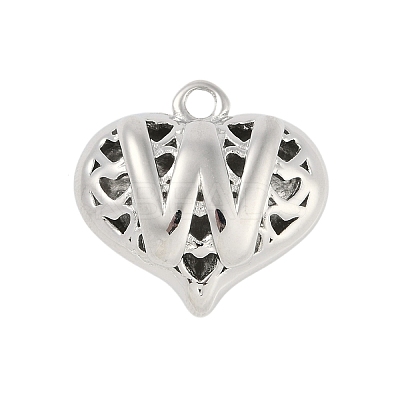 Hollow Brass Pendants for Valentine's Day KK-M289-03W-P-1