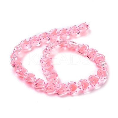 Glass Heart Beads LS-GLAA-D005-01A-1