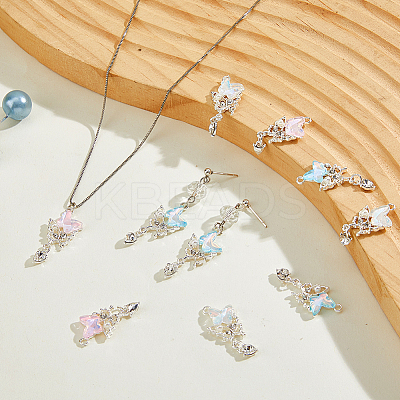 12Pcs 3 Colors Silver Tone Alloy Pendants FIND-HS0002-05-1