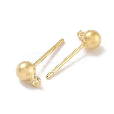 Brass Studs Earring Findings KK-H503-29G-03-1
