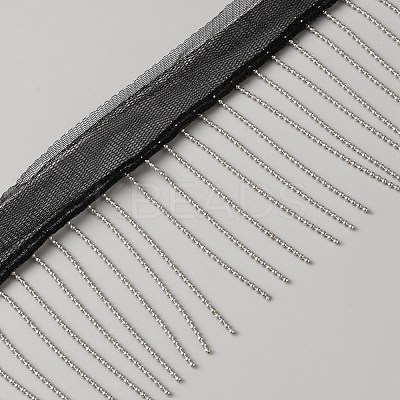 Gauze Iron Tassel Lace Edge Trim Ribbon OCOR-WH0101-115A-1