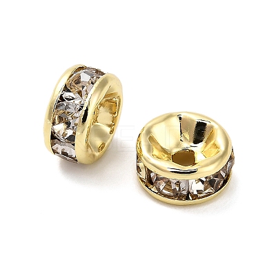 316 Surgical Stainless Steel Rhinestone Spacer Beads STAS-L285-001G-01-1-1