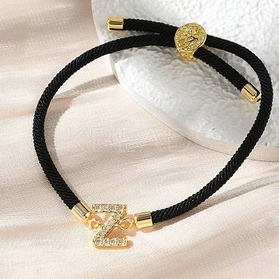 Adjustable Nylon Cord Bracelets BJEW-C096-01G-26-1