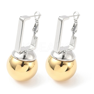 304 Stainless Steel Hoop Earrings EJEW-V015-03GP-1