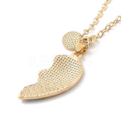 BFF/Best Friends Forever Alloy Pendant Necklaces X-NJEW-K124-02C-G-1