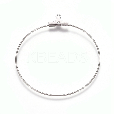 Tarnish Resistant 304 Stainless Steel Wire Pendants STAS-M274-020C-1
