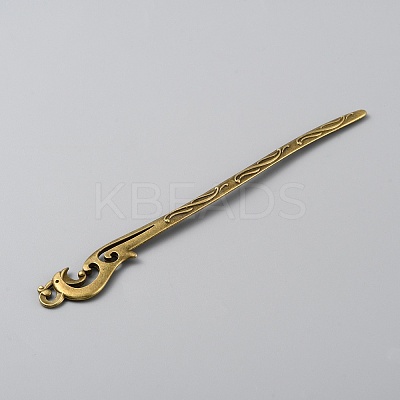 Alloy Phoenix Hair Sticks LS-MRMJ-WH0077-100L-AB-1
