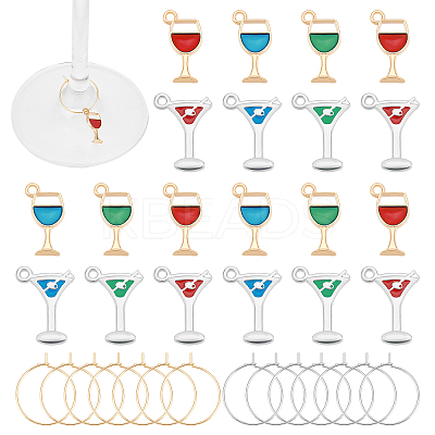 DIY Wine Glass Charm Making Kit DIY-UN0003-39-1