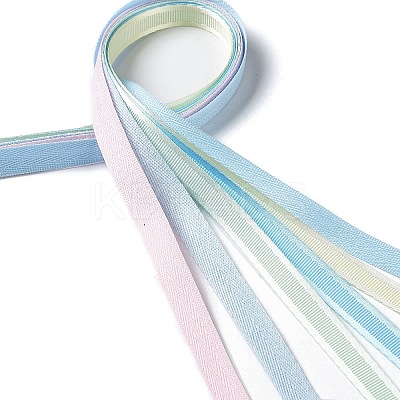 18 Yards 6 Colors Polyester Ribbon SRIB-C001-B04-1