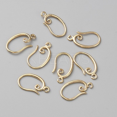 Brass Earring Hooks KK-WH0064-07G-1