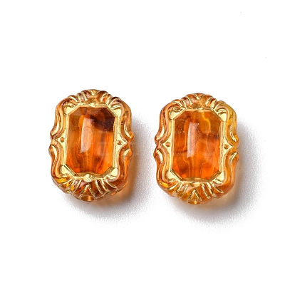 Imitation Amber Transparent Acrylic Beads LS-MACR-D071-02H-1