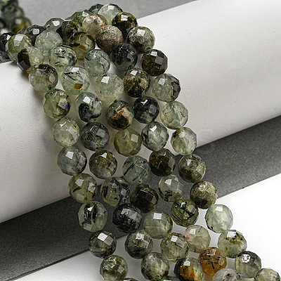 Natural Prehnite Beads Strands LS-G-G457-8mm-03F-01-1