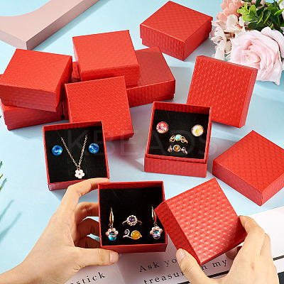 Rhombus Textured Cardboard Gift Storage Boxes CON-TAC0010-03B-04-1