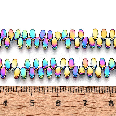 Electroplated Synthetic Non-magnetic Hematite Beads Strands G-T139-65A-1