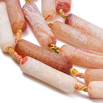 Natural Weathered Agate Beads Strands G-A321-K02-01-1