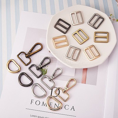 24Pcs 12 Style Iron D Rings FIND-SZ0002-25-1