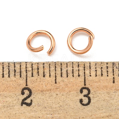 304 Stainless Steel Open Jump Rings STAS-O107-06RG-D-1