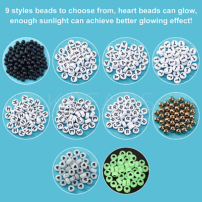 504Pcs Bead with Letter Kit for DIY Jewelry Making DIY-PH0005-52-1