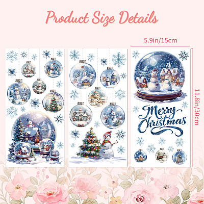 3 Sheets 3 Styles PVC Waterproof Decorative Stickers DIY-WH0404-171-1