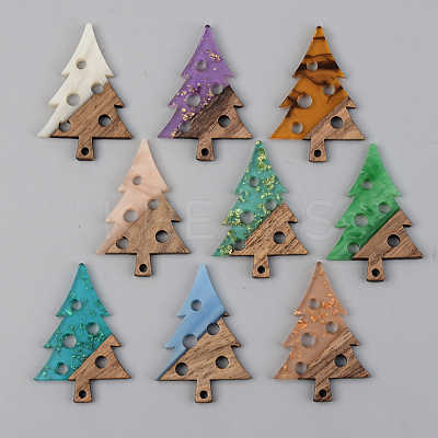 Resin & Walnut Wood Pendants RESI-S389-030A-1