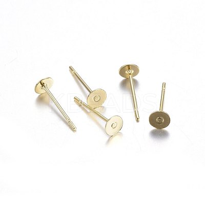 304 Stainless Steel Stud Earring Findings X-STAS-P210-45G-01-1