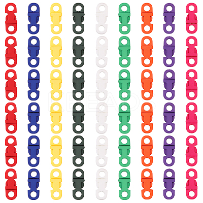 54Pcs 9 Colors Plastic Side Release Buckles KY-CA0001-51-1