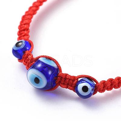 Adjustable Nylon Thread Braided Bead Bracelets BJEW-JB04459-02-1