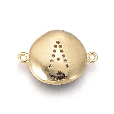 Golden Plated Brass Links KK-F809-12G-A01-1